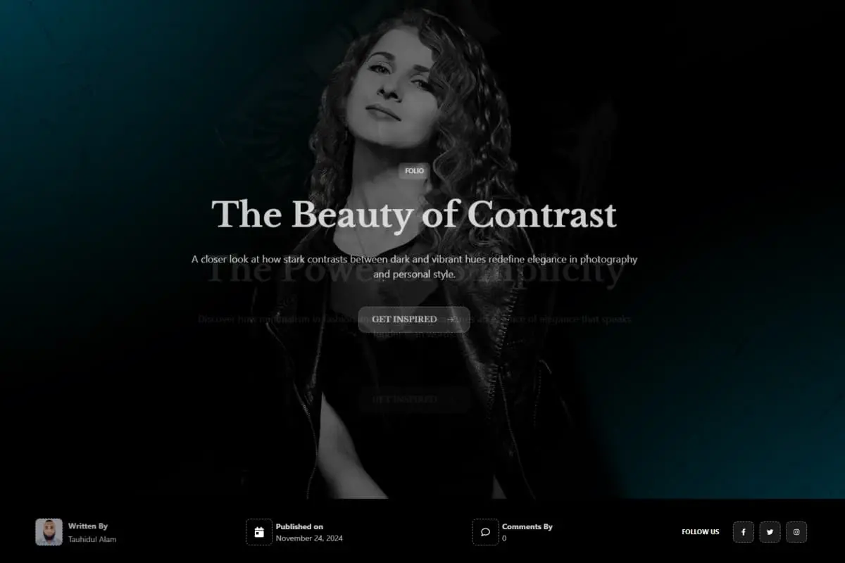 Blog Skin Folio- Portfolio Blog
